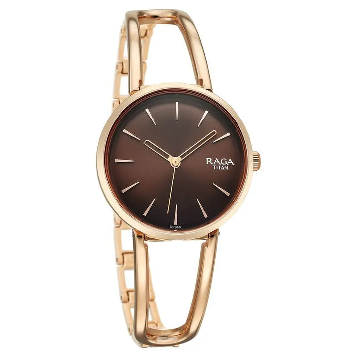 Titan Raga Afterglow 2746wm01 Brown Dial Women&