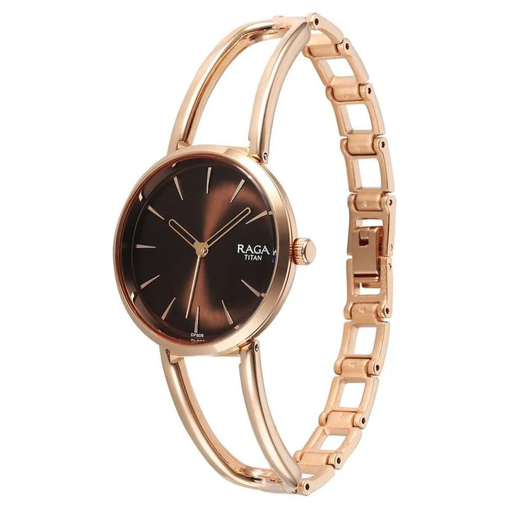 Titan Raga Afterglow 2746wm01 Brown Dial Women&
