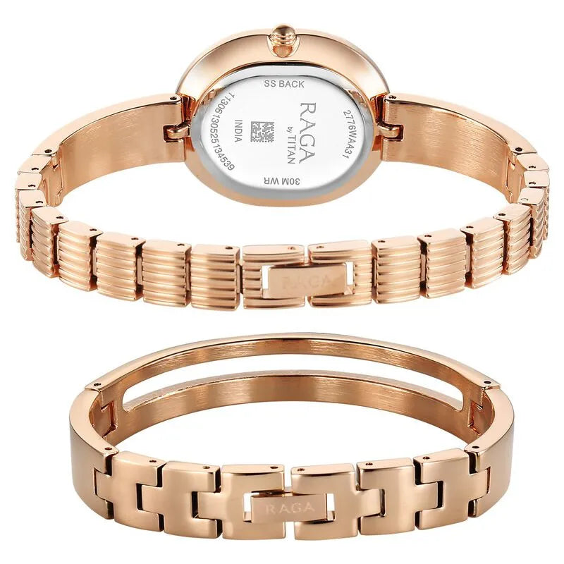 Titan Raga Contempore 2776WM01F Rose Gold Mother Of Pearl Dial Women&