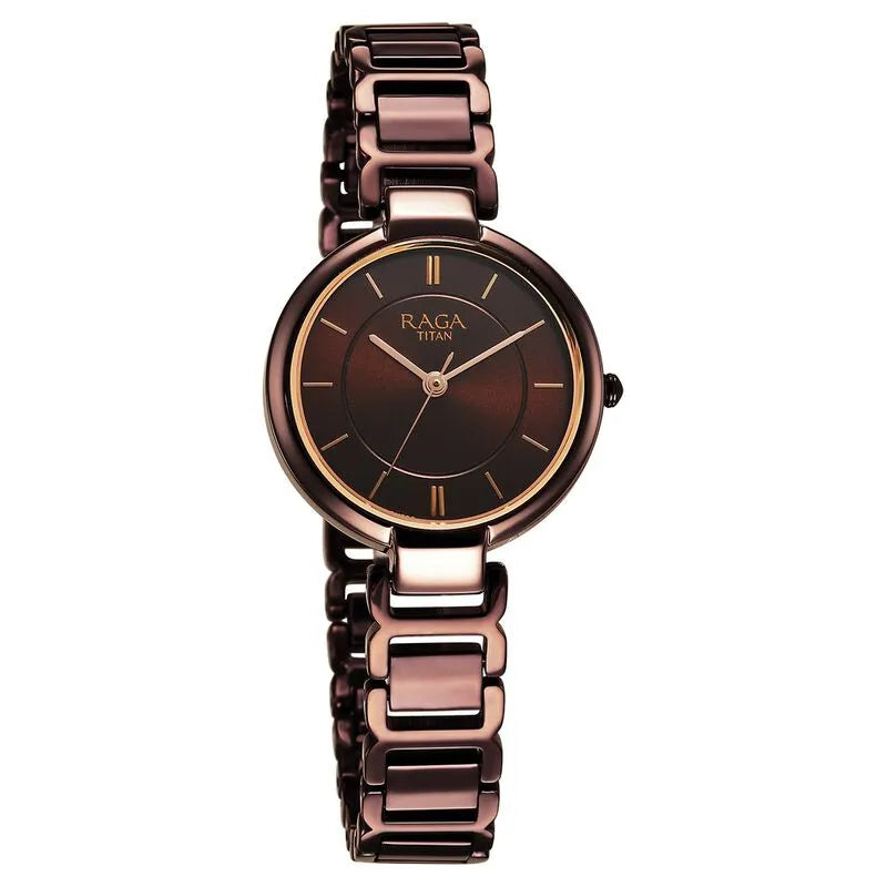 Titan Raga Delight nu2608qm02 Brown Dial Women&