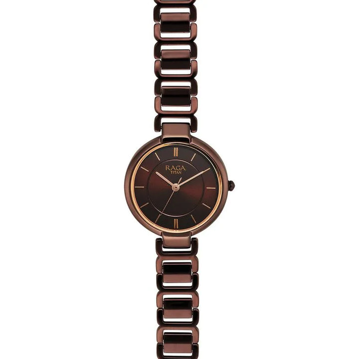 Titan Raga Delight nu2608qm02 Brown Dial Women&