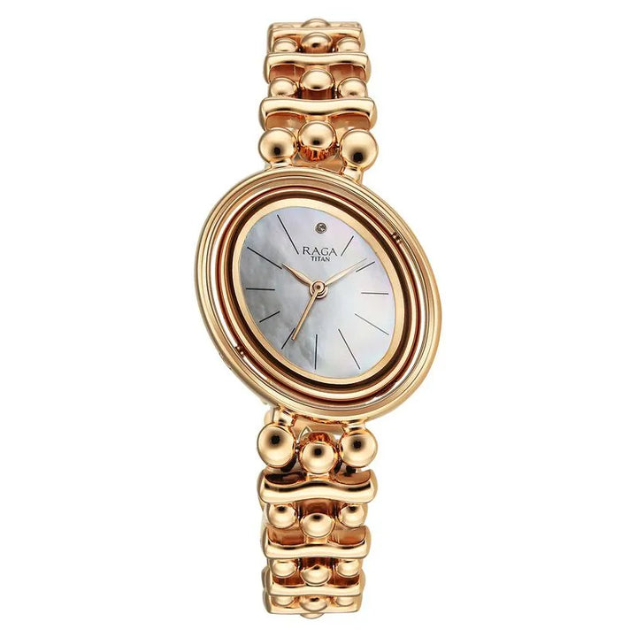 Titan Raga Glimmers NU95202WM01F Mother of Pearl Dial Women&