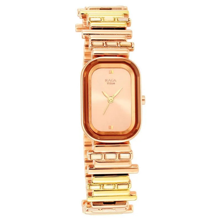 Titan Raga Love All Rose Gold Dial Women&