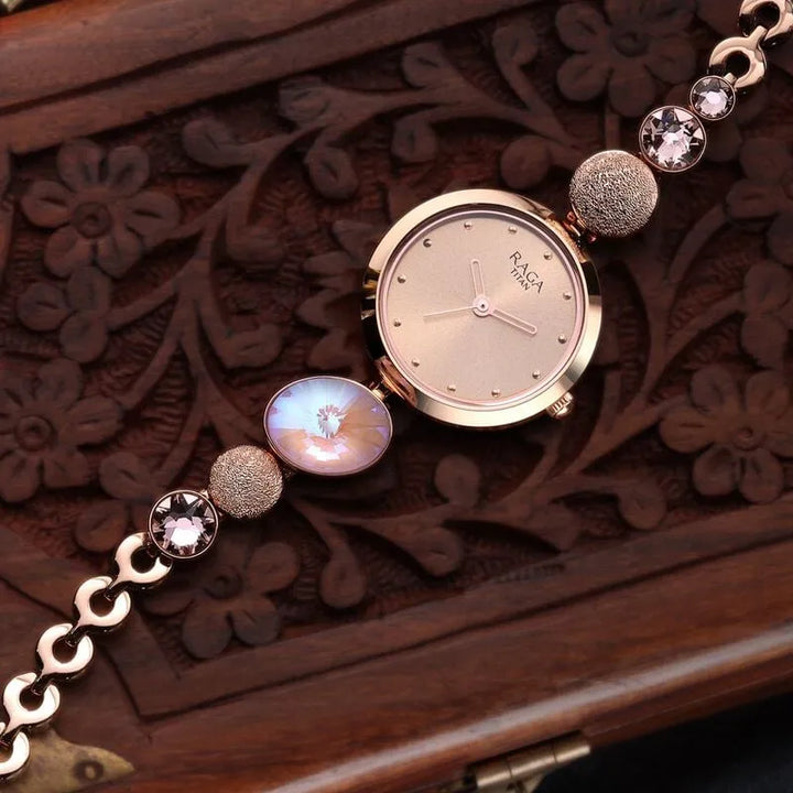 Titan Raga Moments Of Joy NU2606WM08 Mother of Pearl Dial Women&