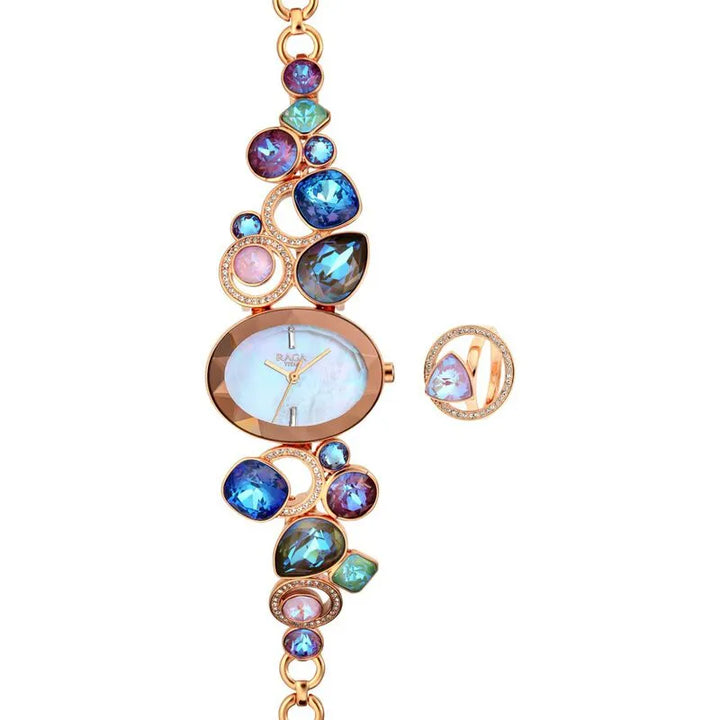 Titan Raga Moments Of Joy NU95126WM01F Mother of Pearl Dial Women&