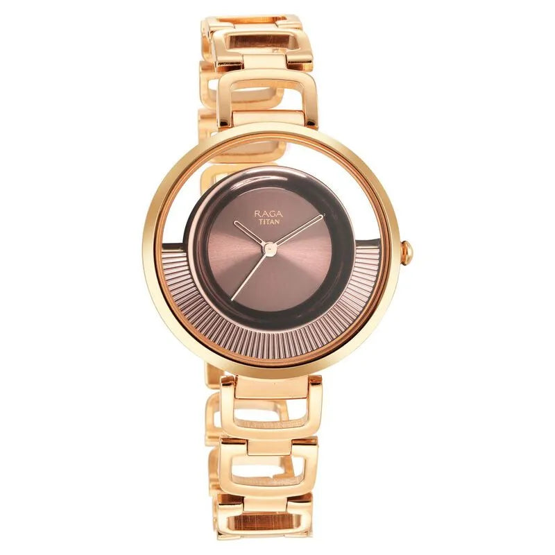 Titan Raga Moments of Joy nu95140km01 Brown Dial Women&