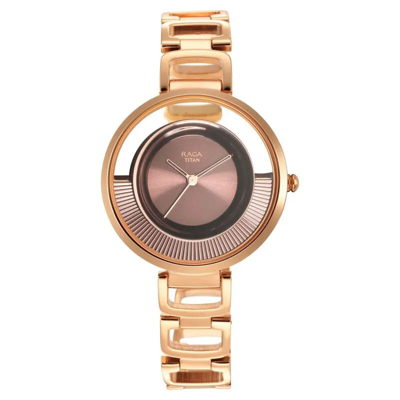 Titan Raga Moments of Joy nu95140km01 Brown Dial Women&