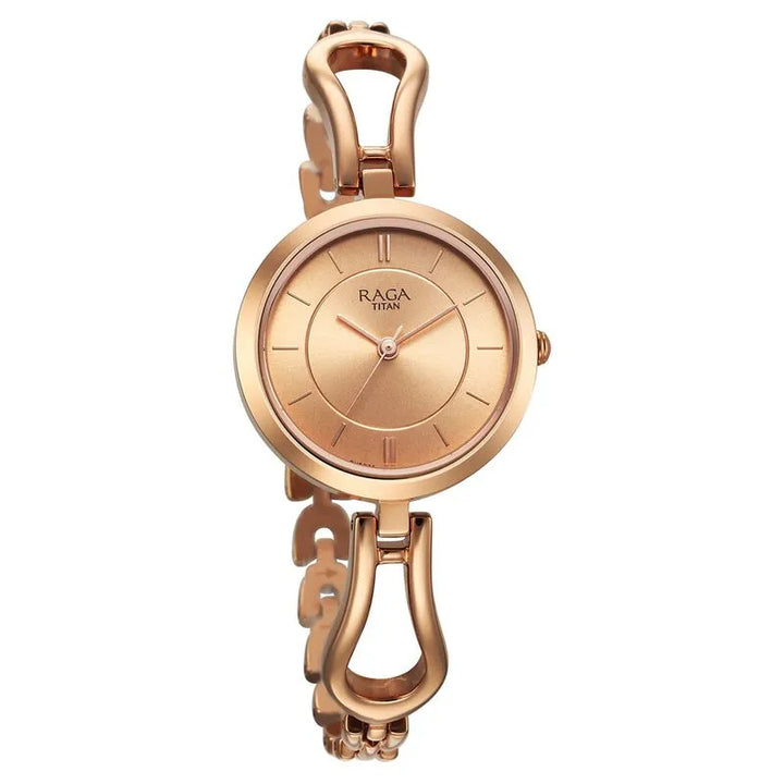 Titan Raga nu2727wm01 Rose Gold Dial Women&