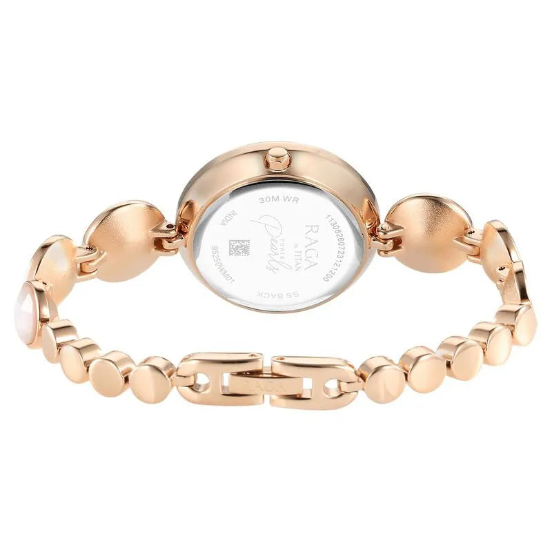 Titan Raga Power Pearls Mother of Pearl Dial Women&