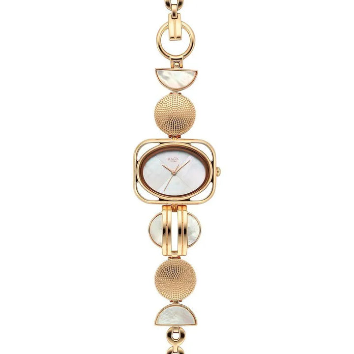 Titan Raga Power Pearls NU95225WM01F Mother of Pearl Dial Women&