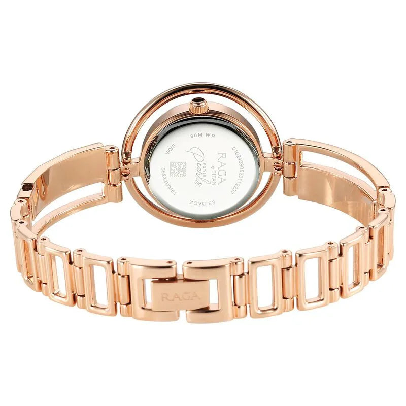 Titan Raga Power Pearls NU95232WM01F Mother of Pearl Dial Women&