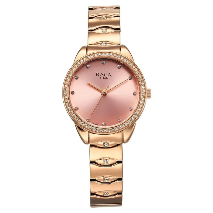 Titan Raga Showstopper 95281WM01 Pink Dial Women&