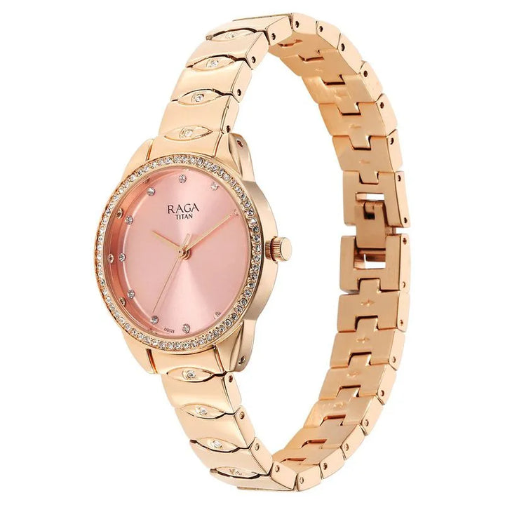 Titan Raga Showstopper 95281WM01 Pink Dial Women&