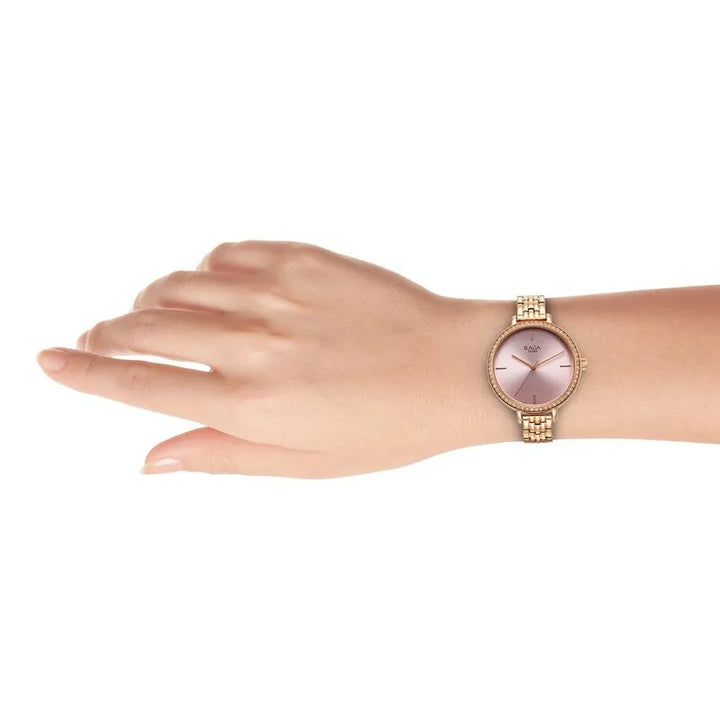 Titan Raga Showstopper 95286WM01 Pink Dial Women&