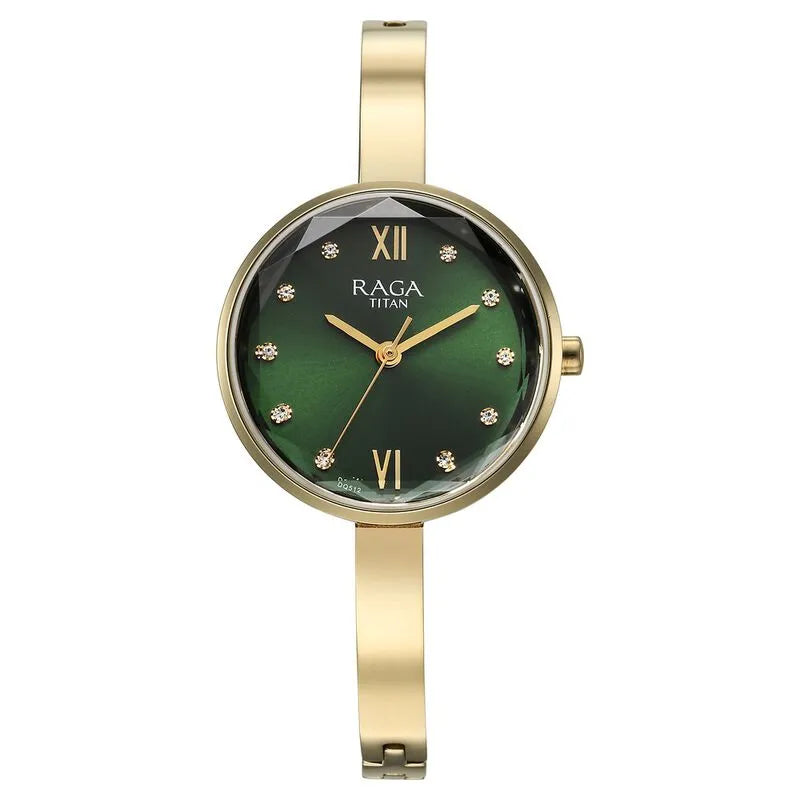 Titan Raga Showstopper NU95271YM01 Green Dial Women&