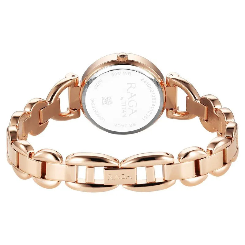 Titan Raga Showstopper NU95301WM01 Quartz Analog Pink Dial Women&