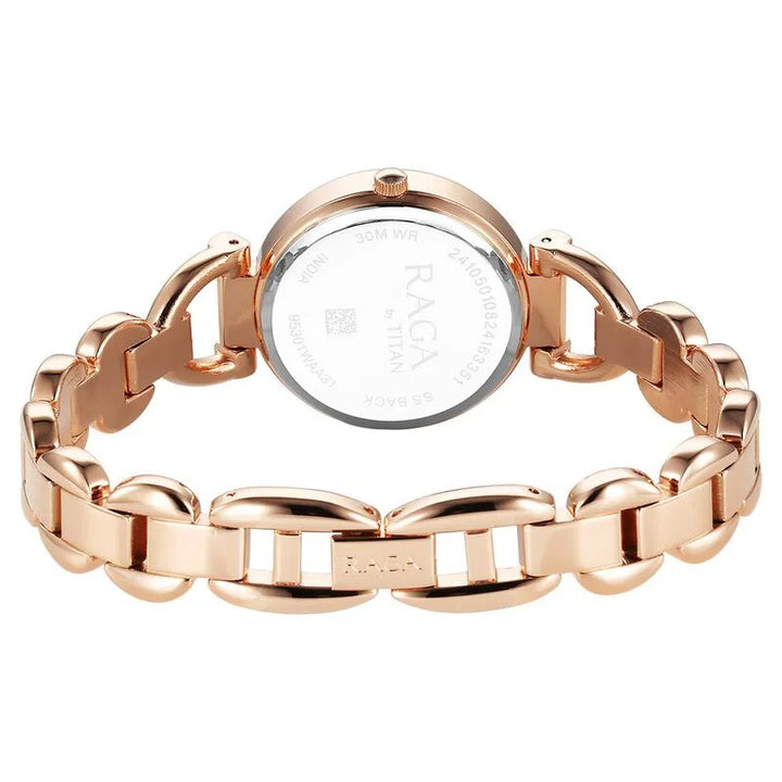 Titan Raga Showstopper NU95301WM01 Quartz Analog Pink Dial Women&