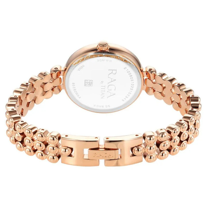 Titan Raga Showstopper Quartz Analog Rose Gold Dial Women&
