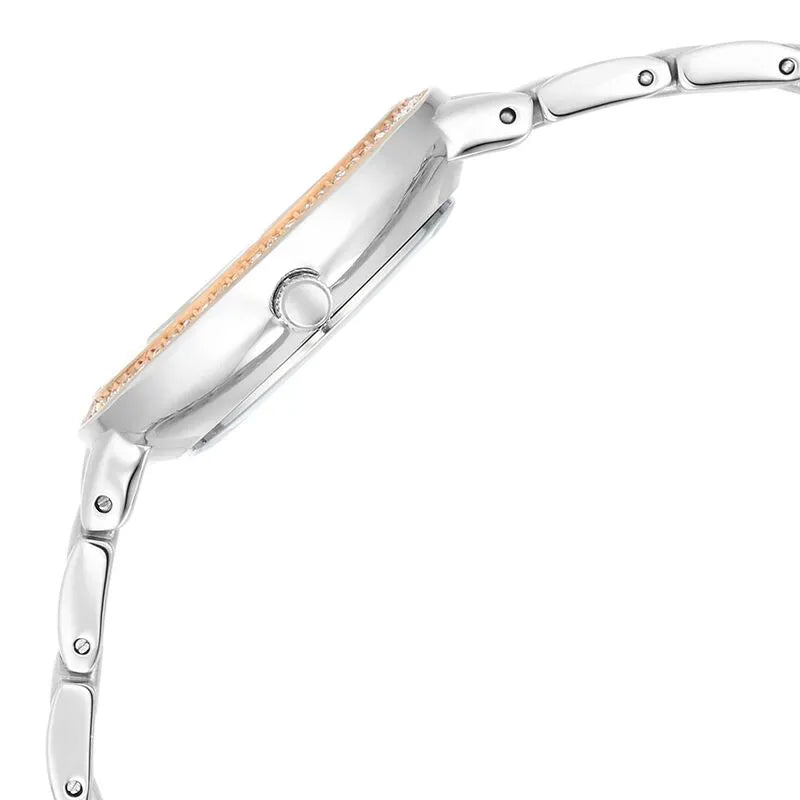 Titan Raga Showstopper Quartz Analog Silver Dial Two Toned Metal Strap Women&
