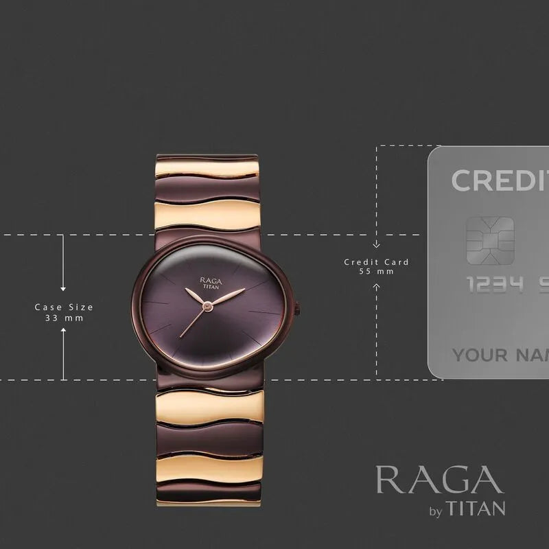 Titan Raga Sierra Purple Dial Women&