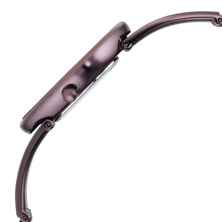 Titan Raga Sierra Quartz Analog Prune - Purple Dial Metal Strap Women&