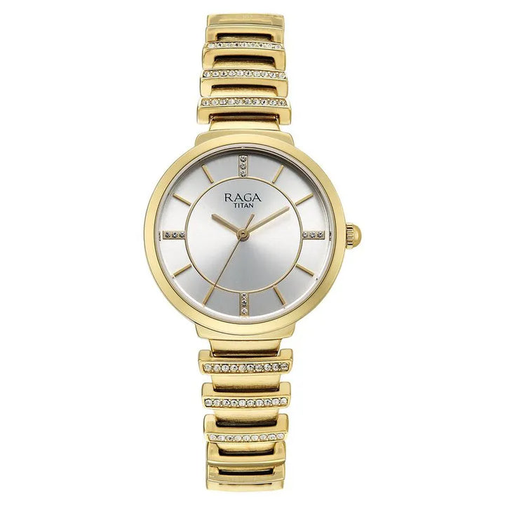Titan Raga Spotlight 95431YM01 Silver Dial Women&