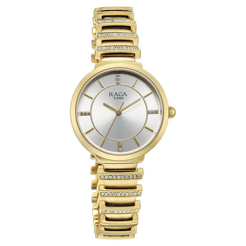 Titan Raga Spotlight 95431YM01 Silver Dial Women&