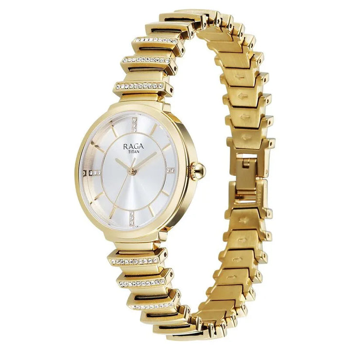 Titan Raga Spotlight 95431YM01 Silver Dial Women&