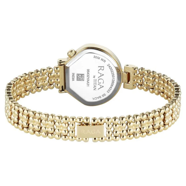 Titan Raga Spotlight 95432ym01 White Dial Women&
