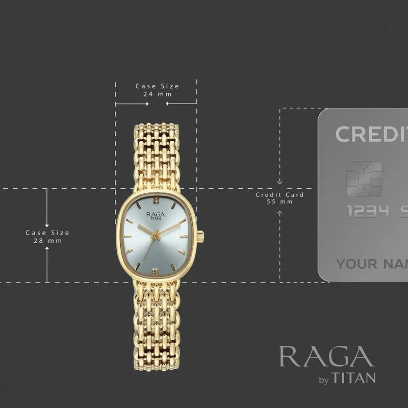 Titan Raga Spotlight Blue Dial Women&