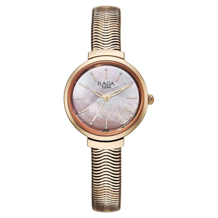 Titan Raga Viva Glam NU2737WM01 Mother of Pearl Dial Women&