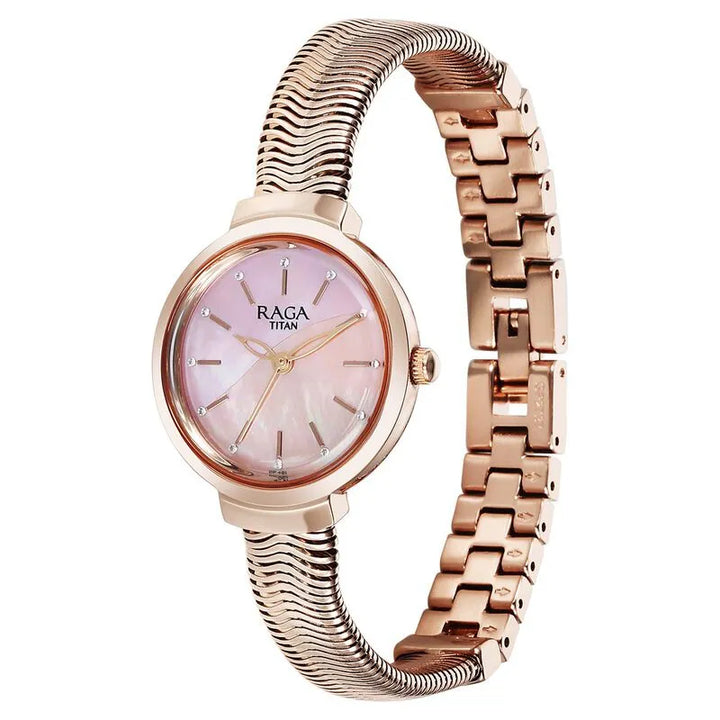 Titan Raga Viva Glam NU2737WM01 Mother of Pearl Dial Women&