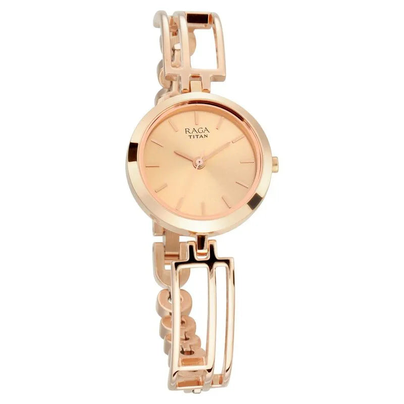 Titan Raga Viva NU2622WM01 Rose Gold Dial Women&