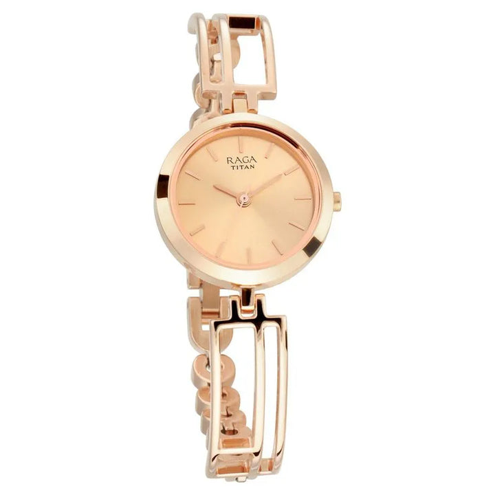 Titan Raga Viva NU2622WM01 Rose Gold Dial Women&
