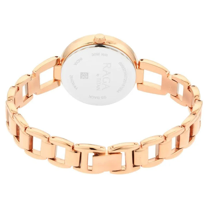 Titan Raga Viva Trendsetter Rose Gold Dial Women&