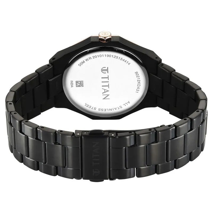 Titan Regalia Dodecagon Quartz Analog with Date Men&
