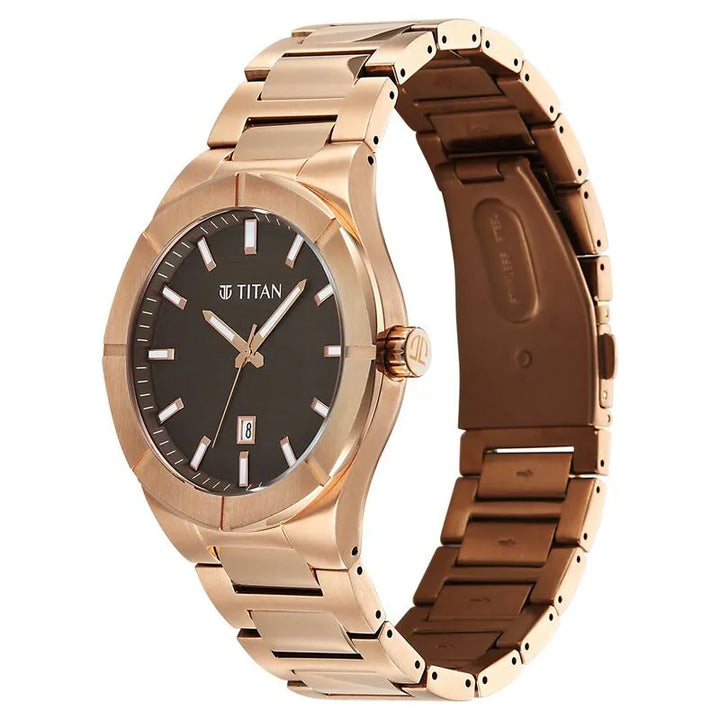 Titan Regalia Marque 90240wm01 Brown Dial Men&
