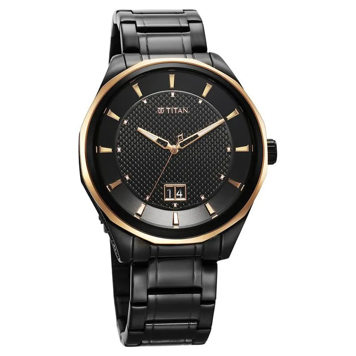 Titan Regalia Opulent 1829KM04 Black Dial Men&