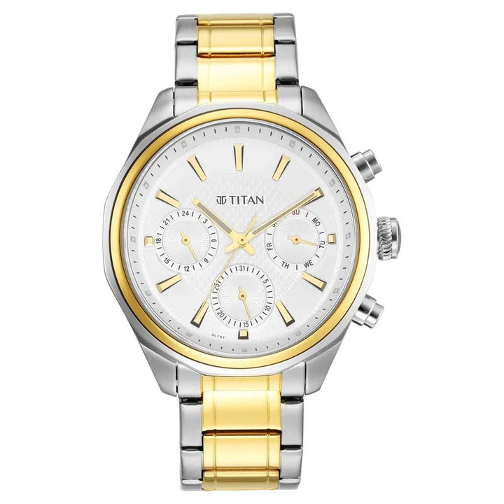 Titan Regalia Opulent Multifunction Silver Dial Men&