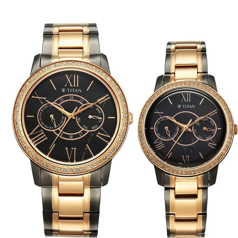 Titan Royal Bandhan nu100022778km01 Couple Watch