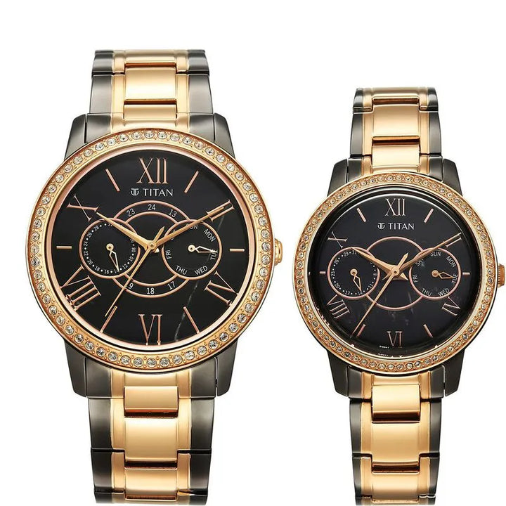 Titan Royal Bandhan nu100022778km01 Couple Watch