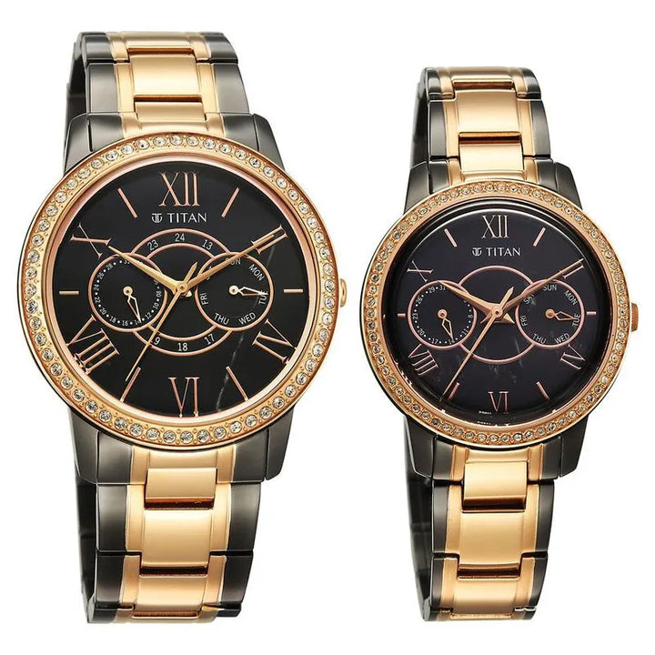 Titan Royal Bandhan nu100022778km01 Couple Watch