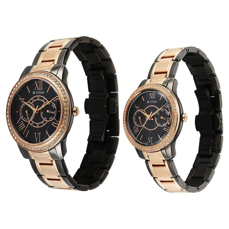 Titan Royal Bandhan nu100022778km01 Couple Watch