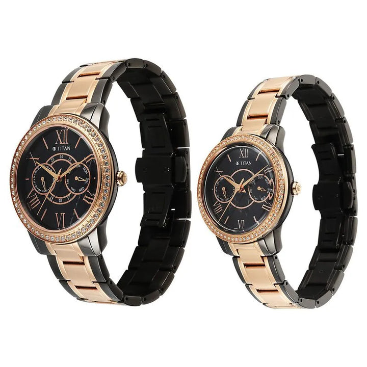 Titan Royal Bandhan nu100022778km01 Couple Watch