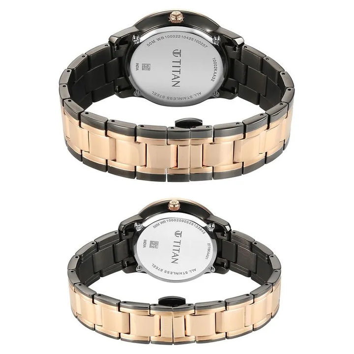 Titan Royal Bandhan nu100022778km01 Couple Watch