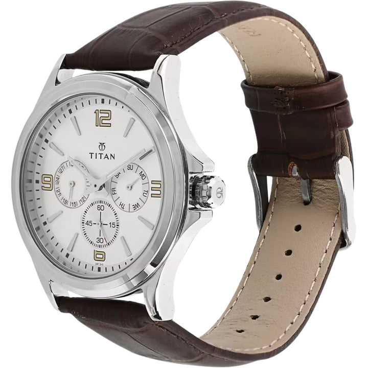 Titan NU1698SL01 Silver Dial Men&