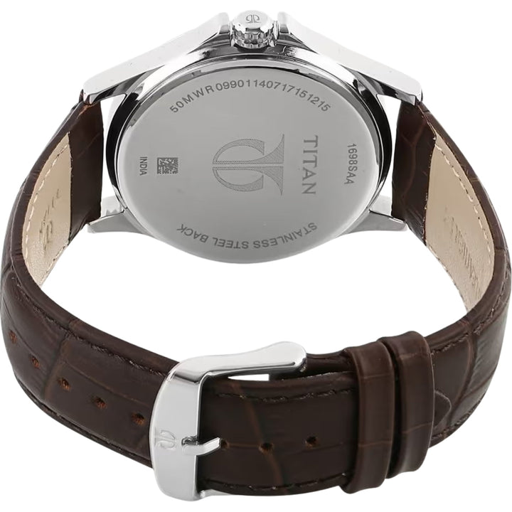 Titan NU1698SL01 Silver Dial Men&
