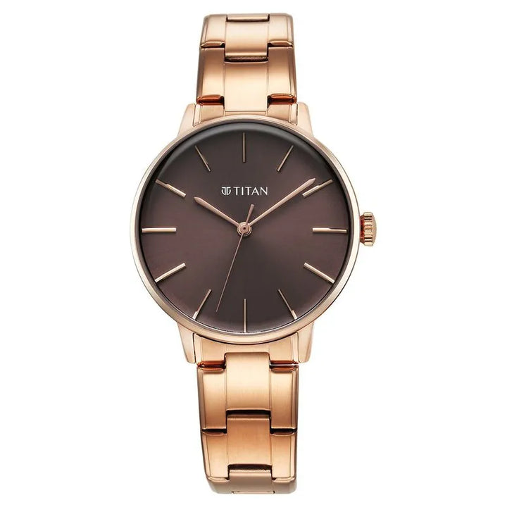 Titan TGIF nu95248wm01 Brown Dial Women&