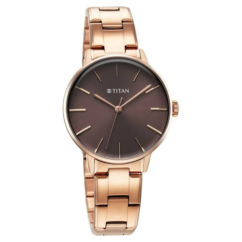 Titan TGIF nu95248wm01 Brown Dial Women&