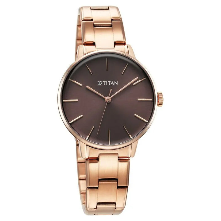 Titan TGIF nu95248wm01 Brown Dial Women&